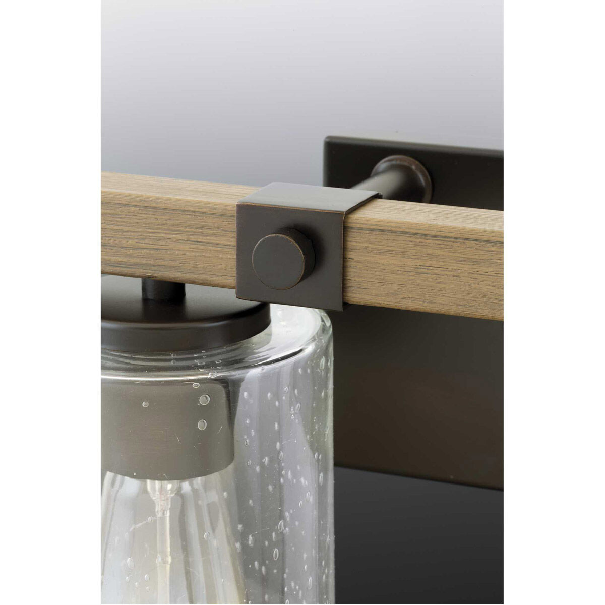 Barnes Mill 3 Light 24 inch Antique Bronze Bath Vanity Wall Light